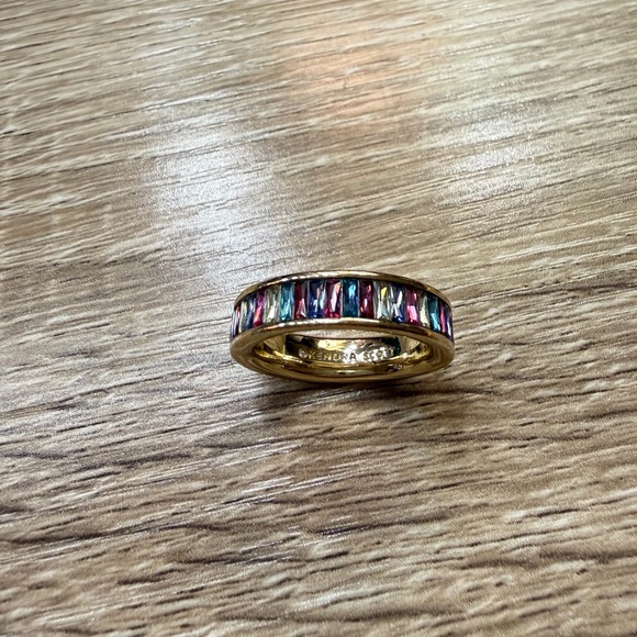 Kendra Scott Gold Ring with Vibrant Multicolor Stones - Picture 3 of 5